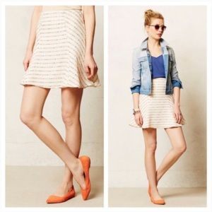 Anthropologie Maeve Lucaya Neon Swing Skirt